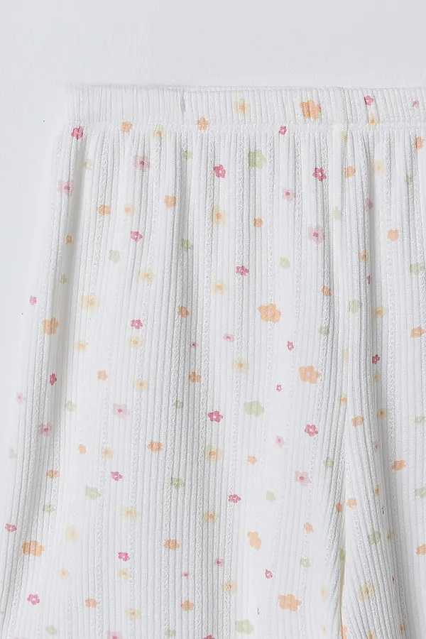 Комплект женский (джемпер, шорты) MARK FORMELLE, цветы на белом - фото 2