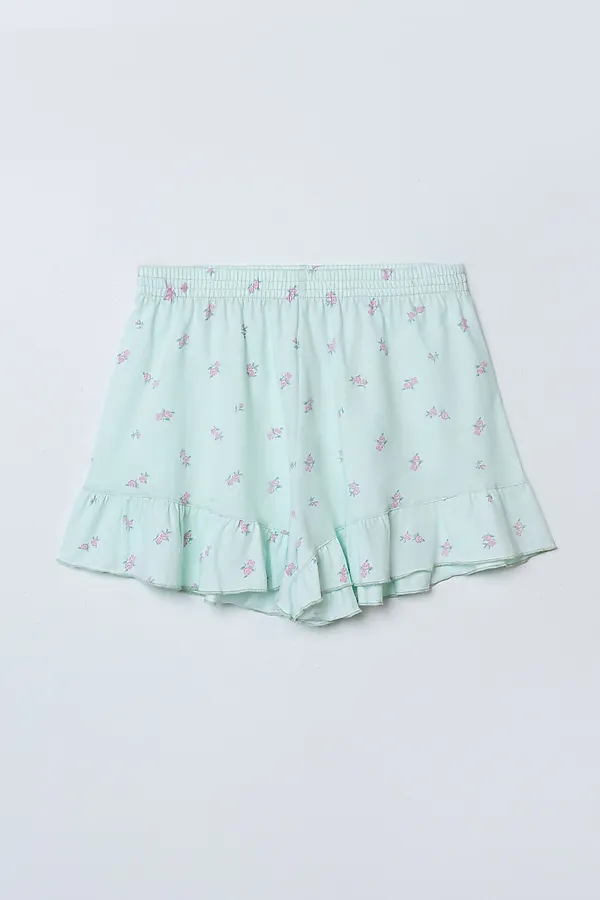 Комплект женский (джемпер, шорты) MARK FORMELLE, цветы на мятном - фото 2