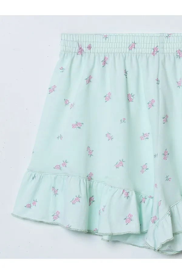 Комплект женский (джемпер, шорты) MARK FORMELLE, цветы на мятном - фото 2