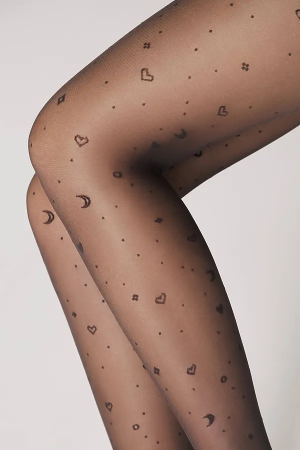 CONTE MOON Колготки c рисунками CONTE ELEGANT, графитовый - фото 2