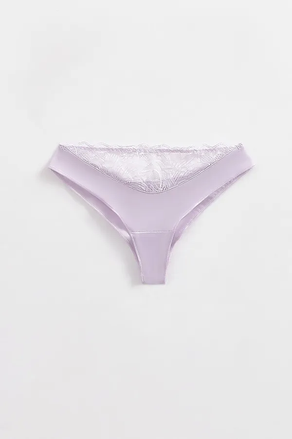 CONTE FLEUR DE LIS TP6138 Трусы женские «танга» со средней линией талии CONTE ELEGANT, лавандовый - фото 2