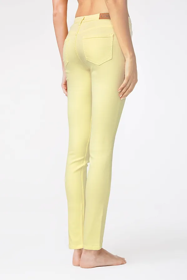 Моделирующие Soft Touch джинсы CONTE ELEGANT, пастельный желтый - фото 2