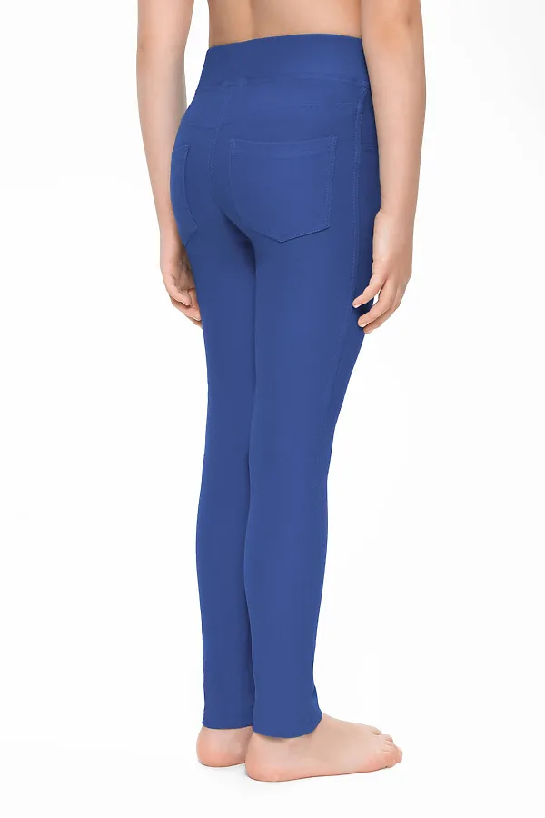 CONTE ALBA Леггинсы для девочек CONTE ELEGANT, синий - фото 2