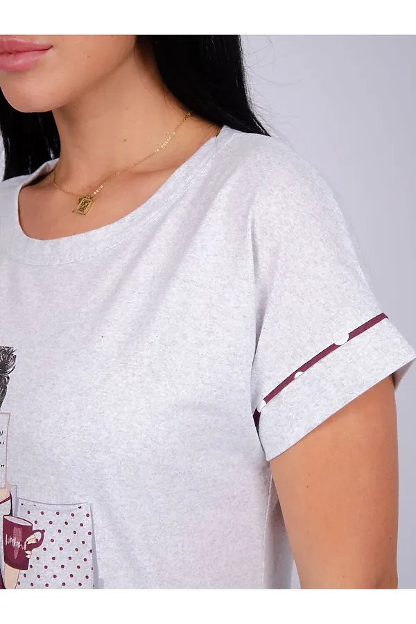 Сорочка Фрея НАТАЛИ, серый - фото 2