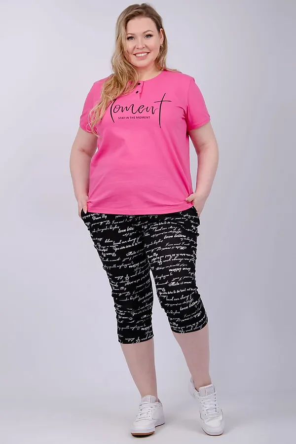 Костюм с бриджами Альфа НАТАЛИ, фуксия - фото 2