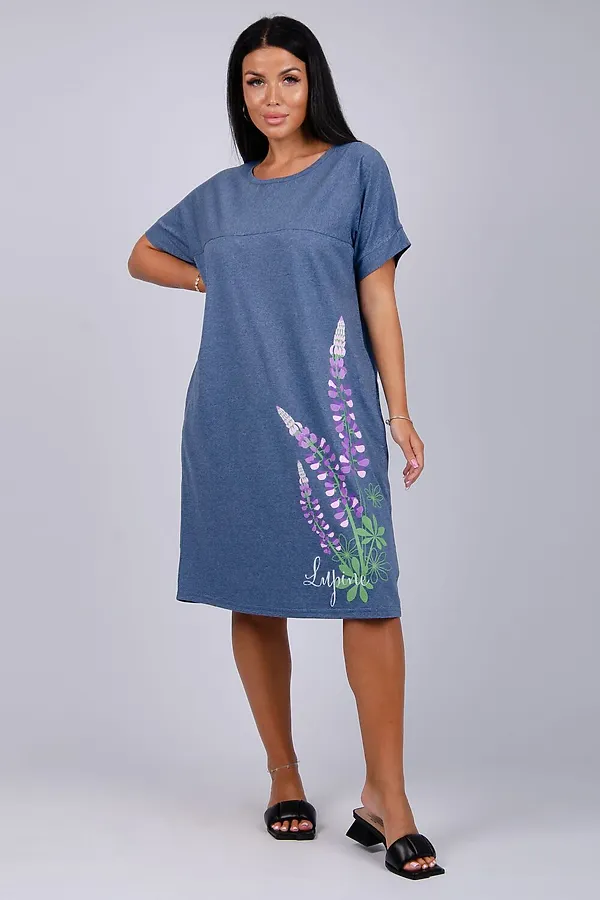 Платье Люпин НАТАЛИ, индиго - фото 2