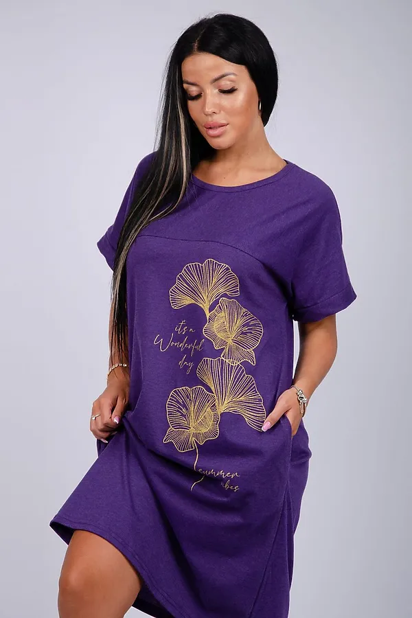 Платье Люпин НАТАЛИ, фиолетовый - фото 2