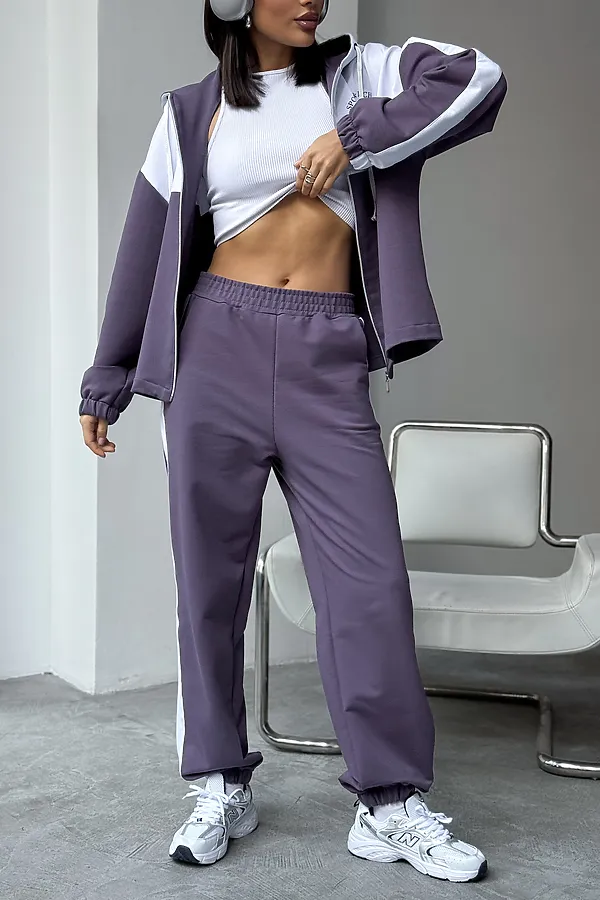 Костюм с брюками Туман НАТАЛИ, лиловый - фото 2