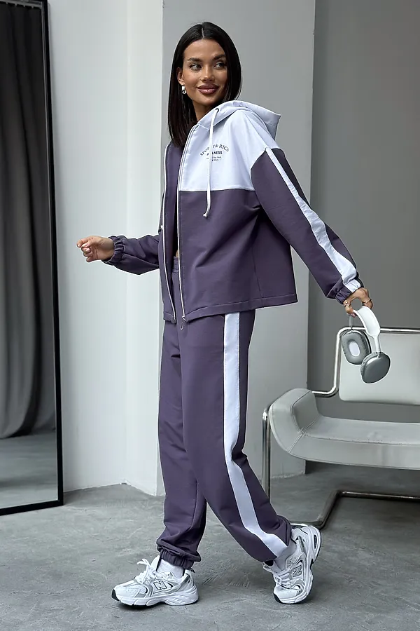 Костюм с брюками Туман НАТАЛИ, лиловый - фото 2