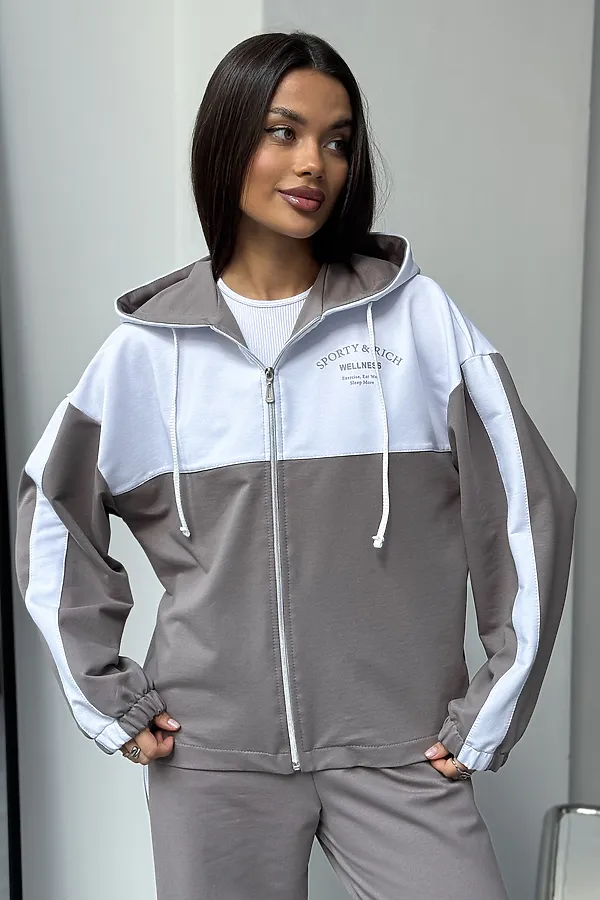 Костюм с брюками Туман НАТАЛИ, капучино - фото 2