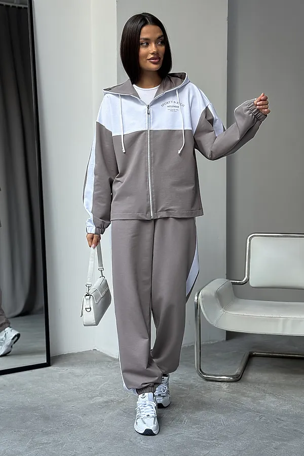 Костюм с брюками Туман НАТАЛИ, капучино - фото 2