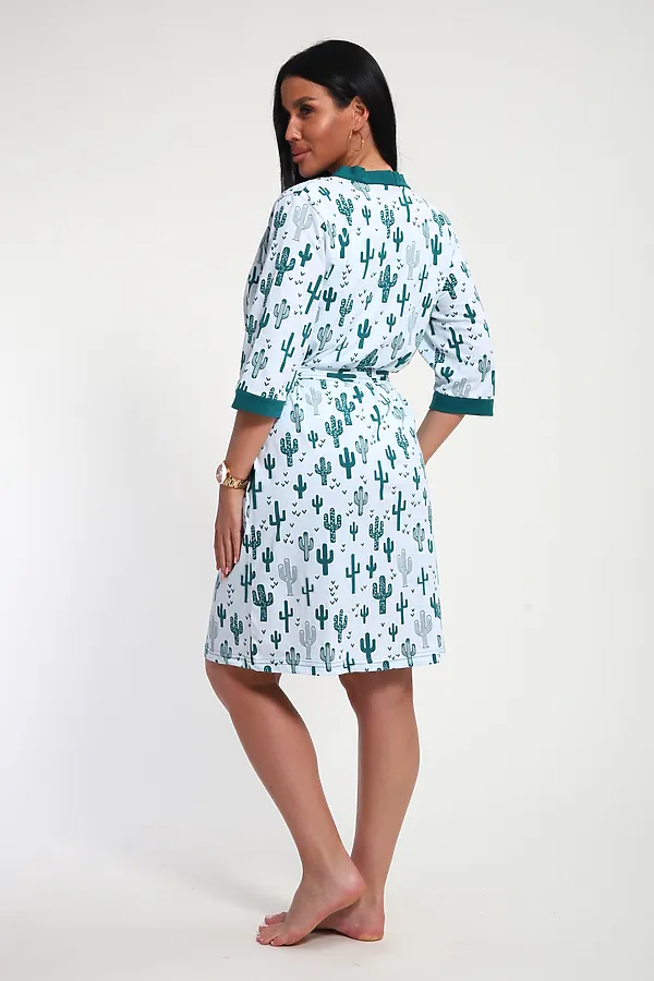 Пеньюар с шортами 24271 НАТАЛИ, зеленый - фото 2