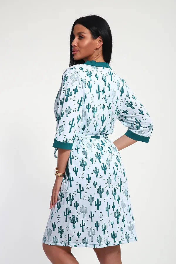 Пеньюар с шортами 24271 НАТАЛИ, зеленый - фото 2