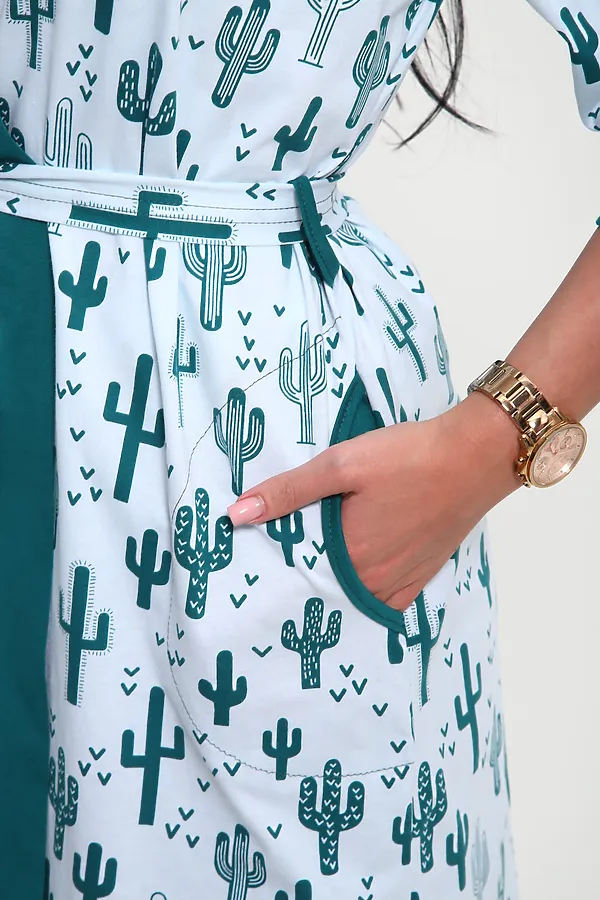 Пеньюар с шортами 24271 НАТАЛИ, зеленый - фото 2