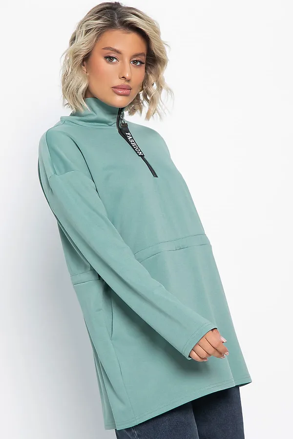 Блуза Долгожданная встреча LADY TAIGA, зеленая - фото 2