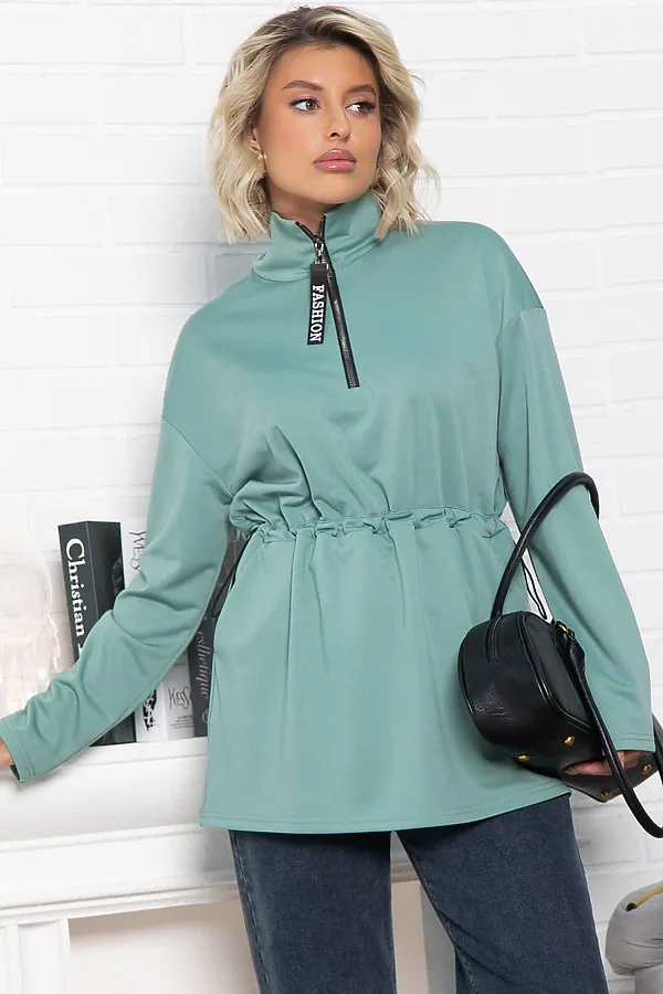 Блуза Долгожданная встреча LADY TAIGA, зеленая - фото 2