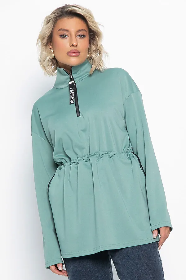 Блуза Долгожданная встреча LADY TAIGA, зеленая - фото 2