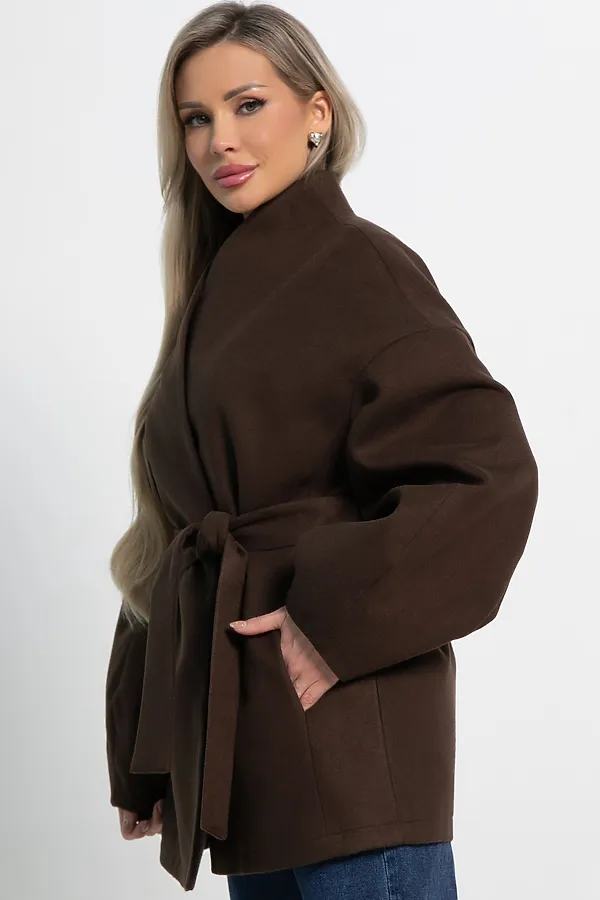 Пальто Мелания LADY TAIGA, горький шоколад - фото 2
