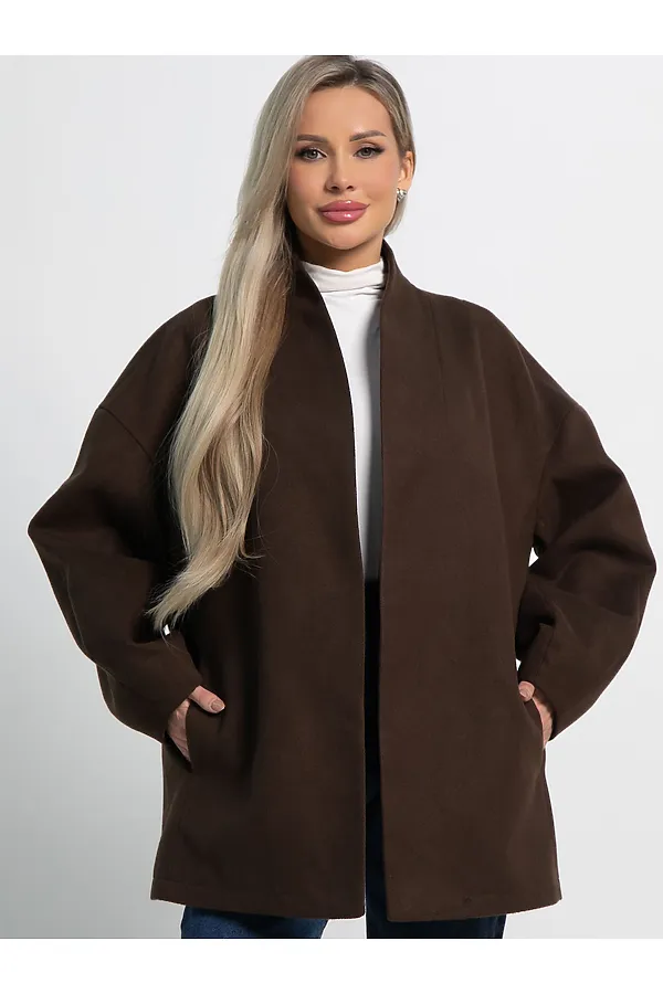 Пальто Мелания LADY TAIGA, горький шоколад - фото 2