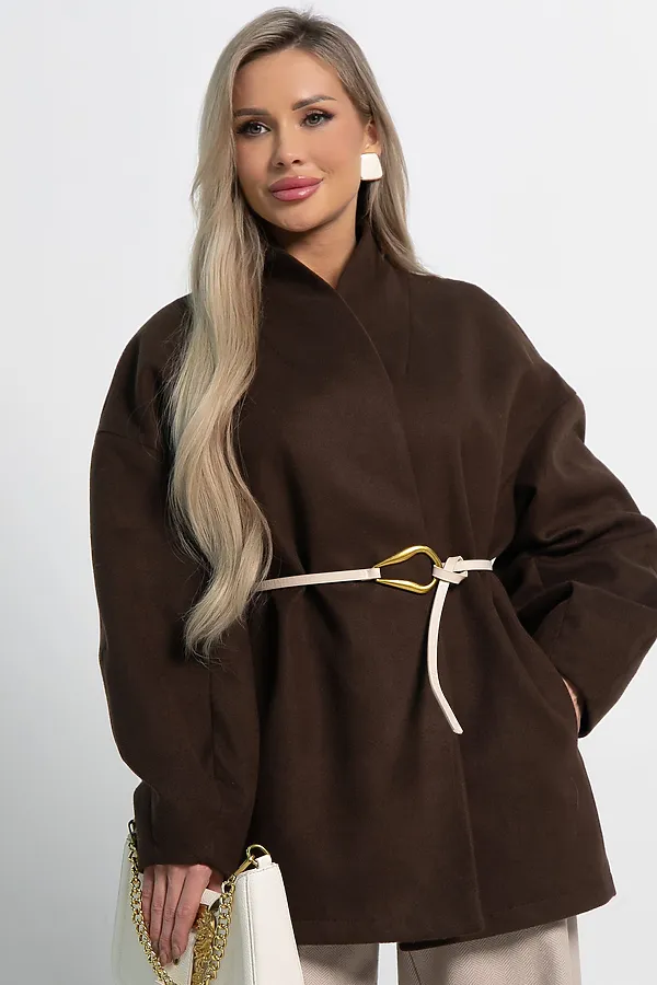 Пальто Мелания LADY TAIGA, горький шоколад - фото 2