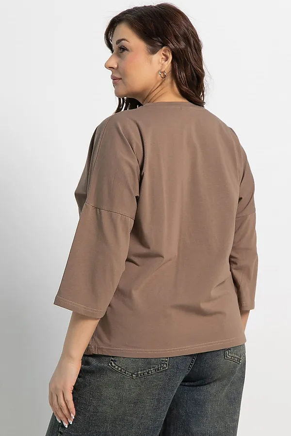 Блуза Ромашка LADY TAIGA, бежевая - фото 2