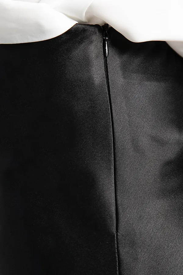 Юбка атласная Эвелин LADY TAIGA, черная - фото 2