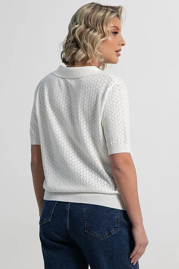 Поло Тихая роскошь LADY TAIGA, белое - фото 2