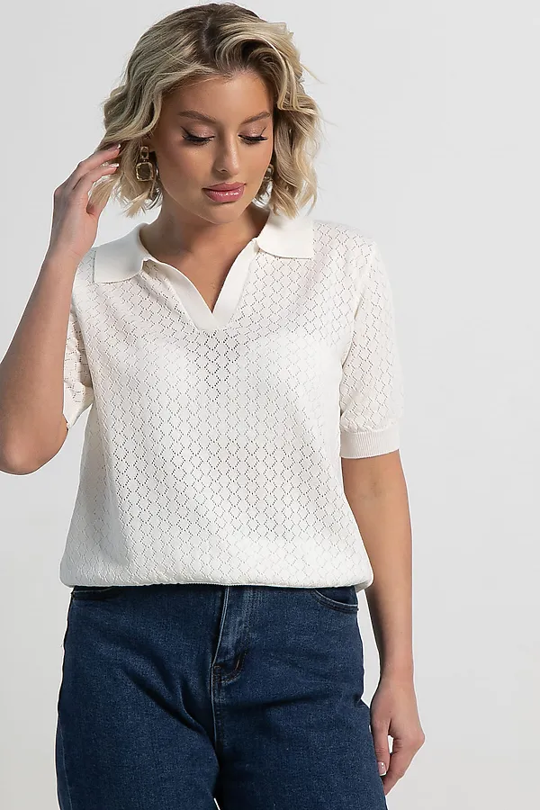 Поло Тихая роскошь LADY TAIGA, белое - фото 2