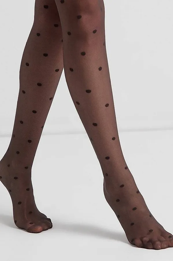 CONTE DESIRE Колготки женские в горошек CONTE ELEGANT, графитовый - фото 2