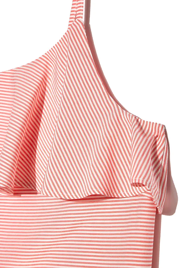 CONTE LBL 910 Стильный топ на тонких бретелях CONTE ELEGANT, белый-коралловый - фото 2