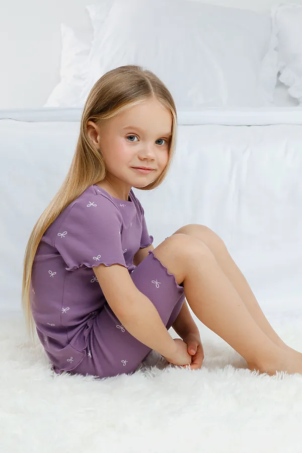Пижама CROCKID, фиолетовый - фото 2