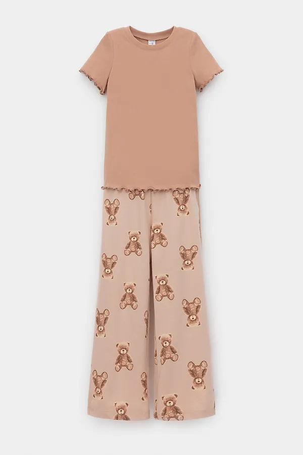 Пижама CROCKID, пралине - фото 2