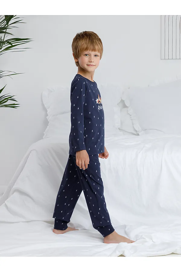 Пижама CROCKID, синий - фото 2