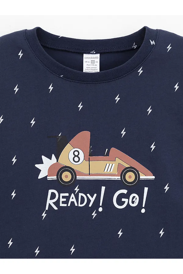 Пижама CROCKID, синий - фото 2