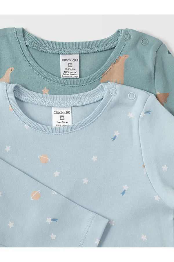 Джемперы, 2 шт. CROCKID, голубой - фото 2