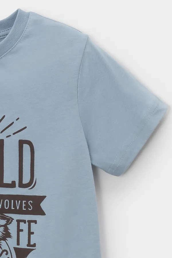 Футболка CROCKID, серо-голубой - фото 2