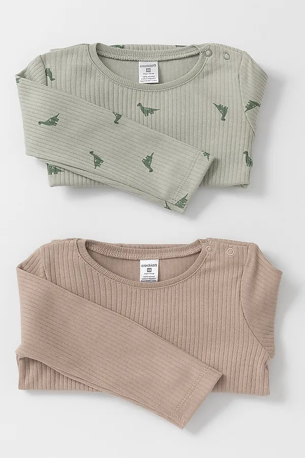 Джемперы, 2 шт. CROCKID, оливковый - фото 2