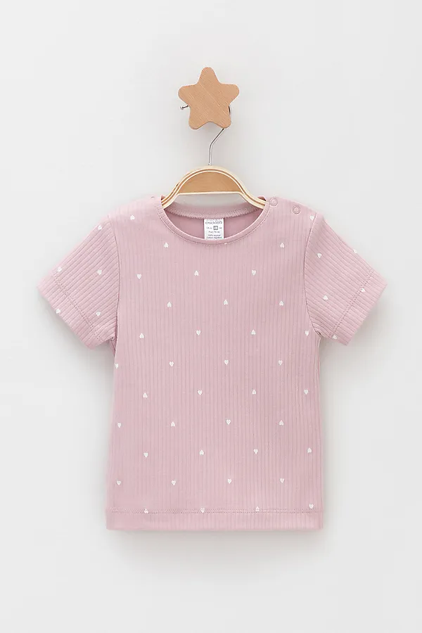 Футболки 2шт. CROCKID, розово-бежевый - фото 2