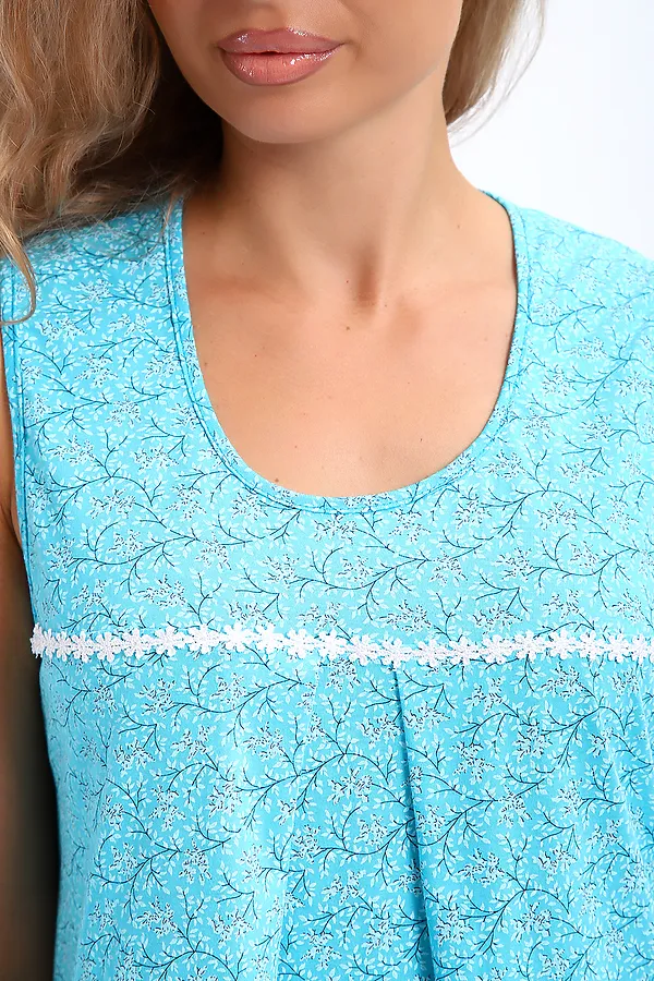 Сорочка 30138 НАТАЛИ, бирюза - фото 2