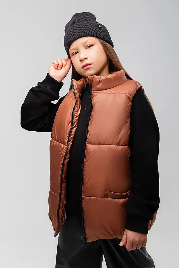 Жилет BODO, коричневый - фото 2