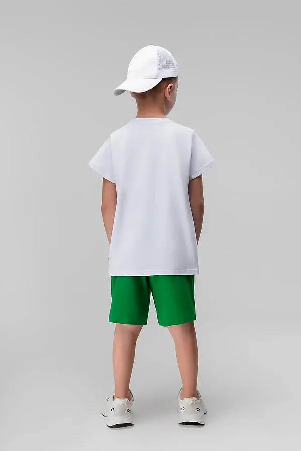 Комплект (Футболка+Шорты) BODO-S, белый (зеленый) - фото 2