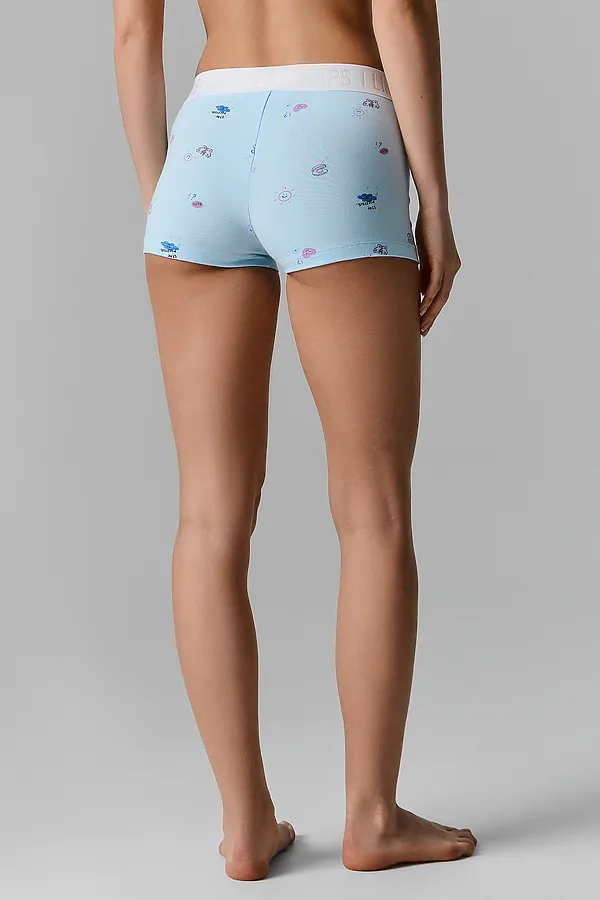 Шорты женские MARK FORMELLE, ракушки на голубом - фото 2