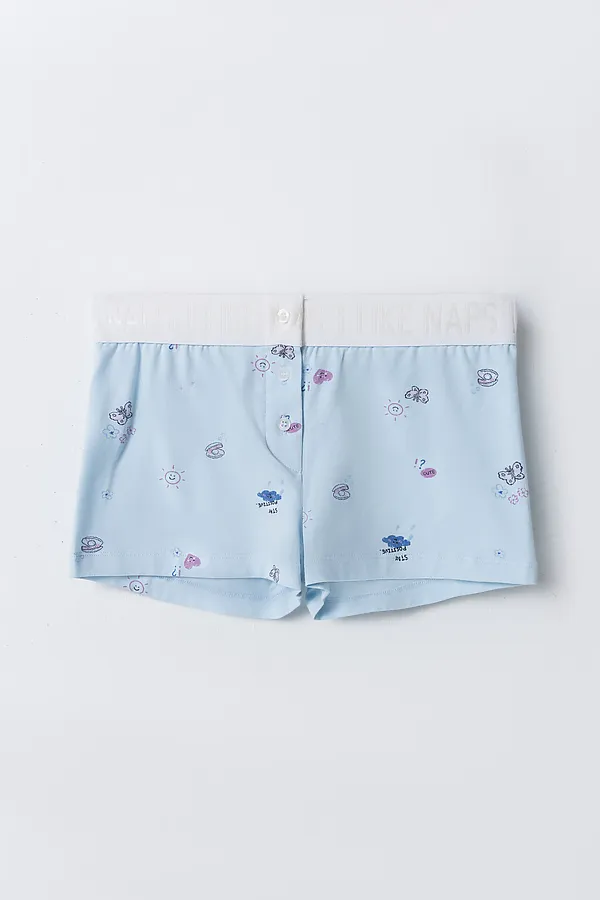 Шорты женские MARK FORMELLE, ракушки на голубом - фото 2