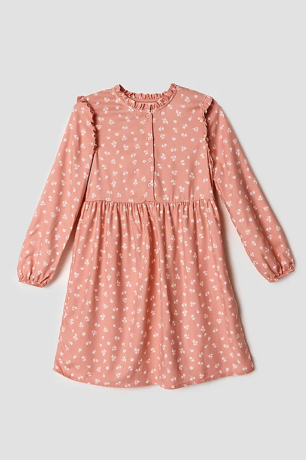 Платье для девочек MARK FORMELLE, цветочки на розовом - фото 2