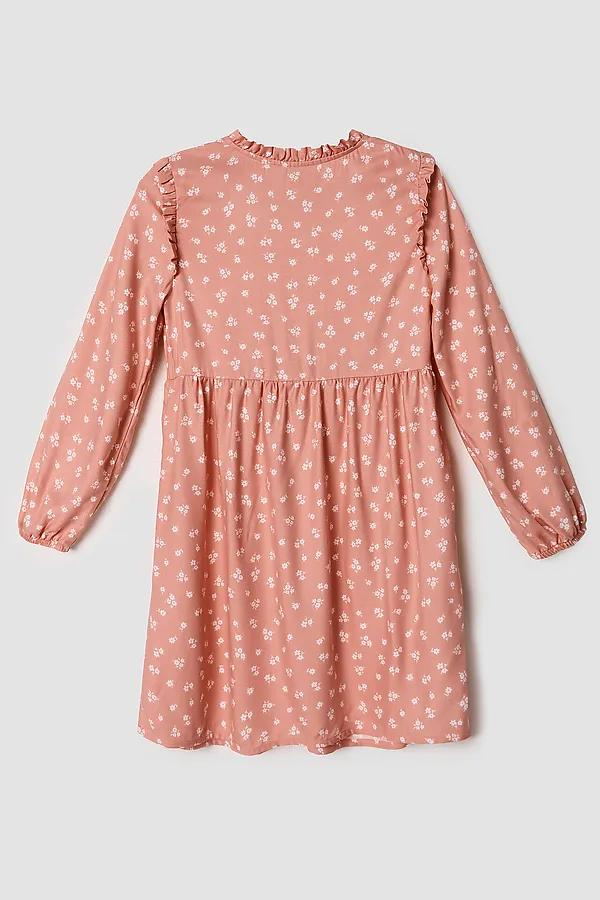 Платье для девочек MARK FORMELLE, цветочки на розовом - фото 2