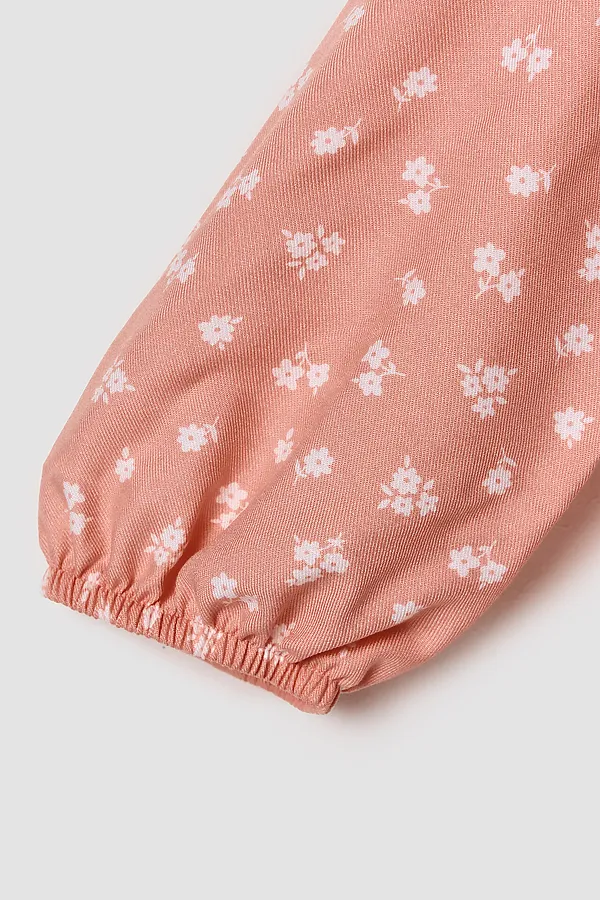 Платье для девочек MARK FORMELLE, цветочки на розовом - фото 2
