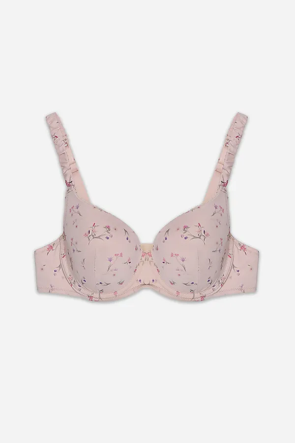 Бюстгальтер женский MARK FORMELLE, цветочки на бежевом - фото 2