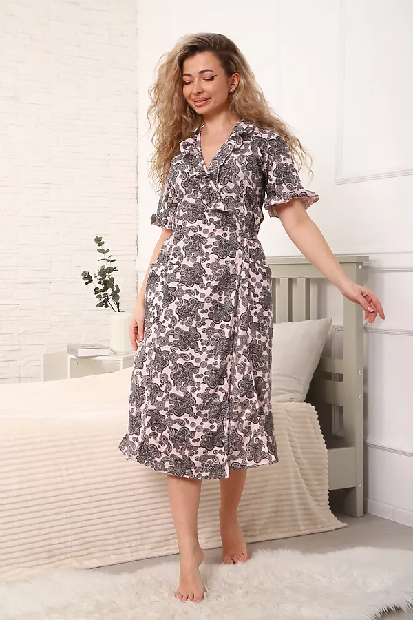 Халат 322 НАТАЛИ, розовый - фото 2