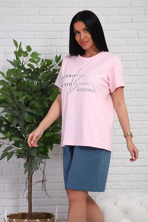 Костюм с шортами 1107 НАТАЛИ, розовый - фото 2