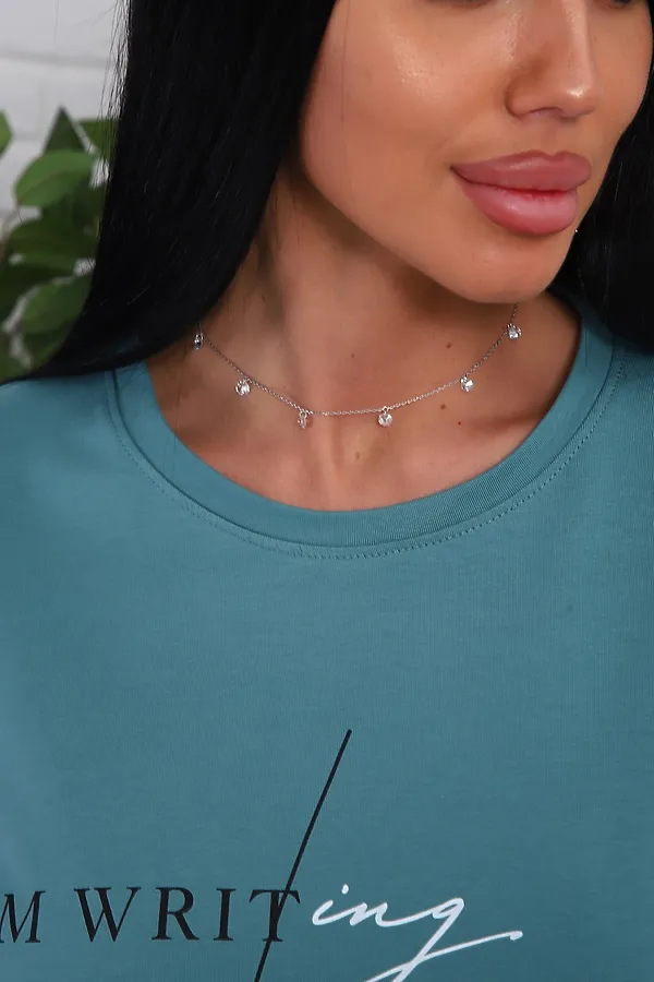 Костюм с шортами 1107 НАТАЛИ, зеленый - фото 2